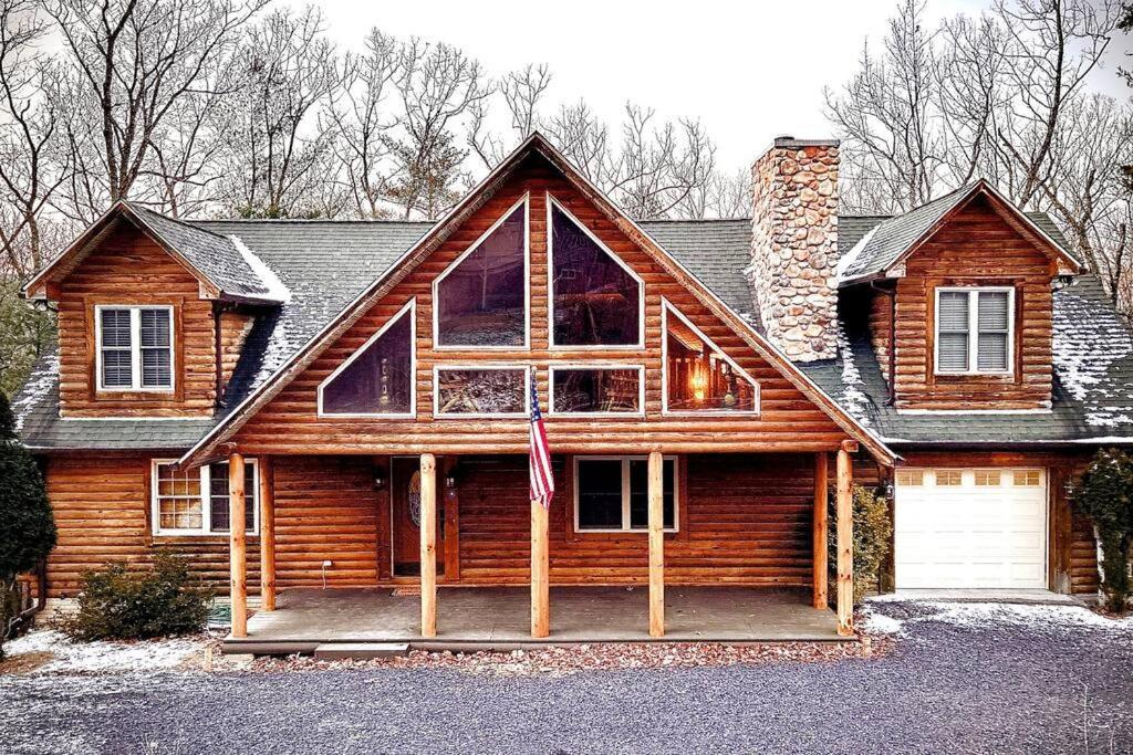 One Of A Kind Rustic Log Cabin Near Bryce Resort - Large Game Room - Fire Pit - Large Deck - Bbq Basye Exterior foto